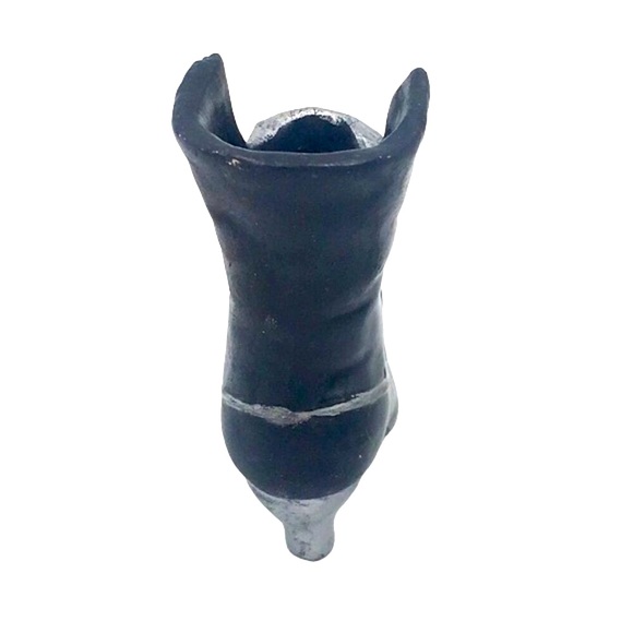 Miniature Black Witch Boot Figurine Decor - Picture 3 of 6